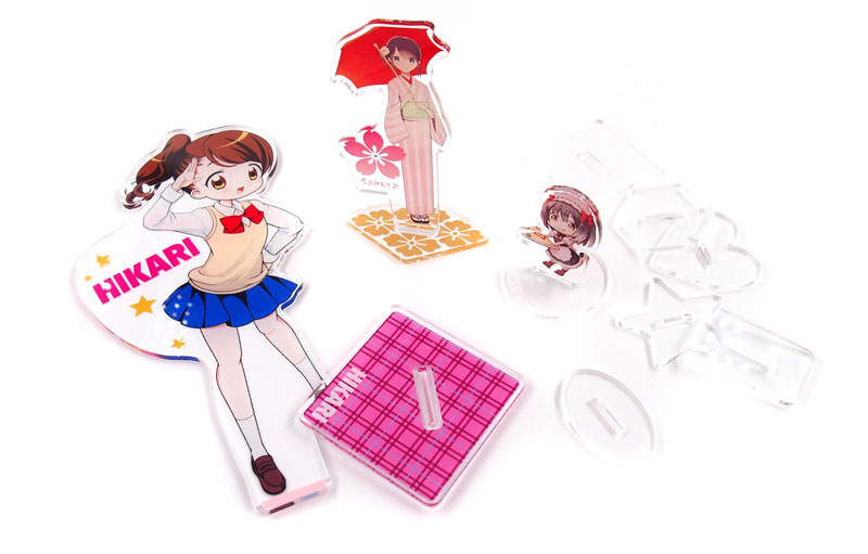 台座付きアクリルフィギュアスタンドの特徴