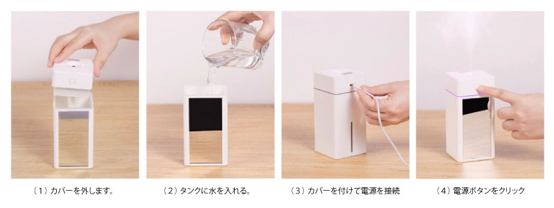 オリジナル加湿器の使い方