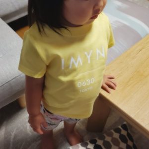 姪の2歳の誕生日プレゼントにオリジナルデザインTシャツを作りました。想像以上にかわいかった！