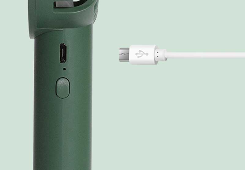 USB充電の小さくてパワフルなハンディファン。小型でポータブル、夏の旅行やアウトドアスポーツに最適