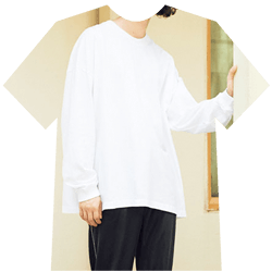 ビッグシルエット長袖Tシャツ5509-01でオリジナルTシャツ作成｜fall-winter