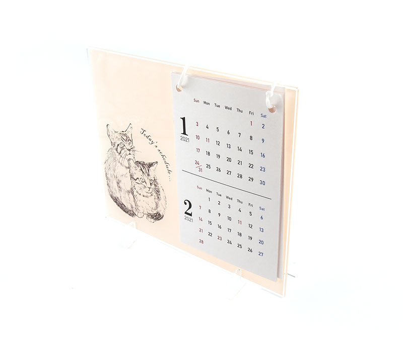 卓上カレンダーのオリジナル印刷を1個から小ロット作成