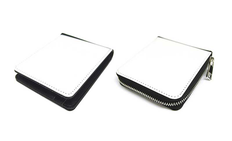 オーダーメイドで作れる二つ折り財布は「かぶせ蓋タイプ」又は「ファスナータイプ」の２タイプございます。