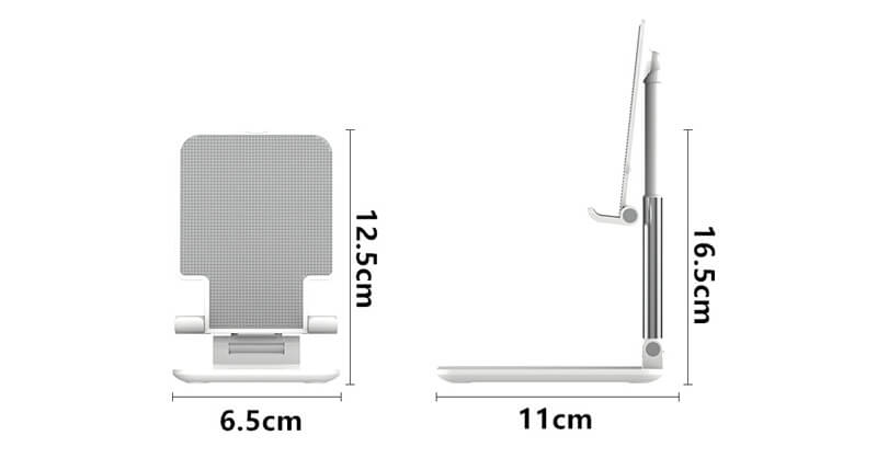 折り畳み式スマホスタンドのサイズ