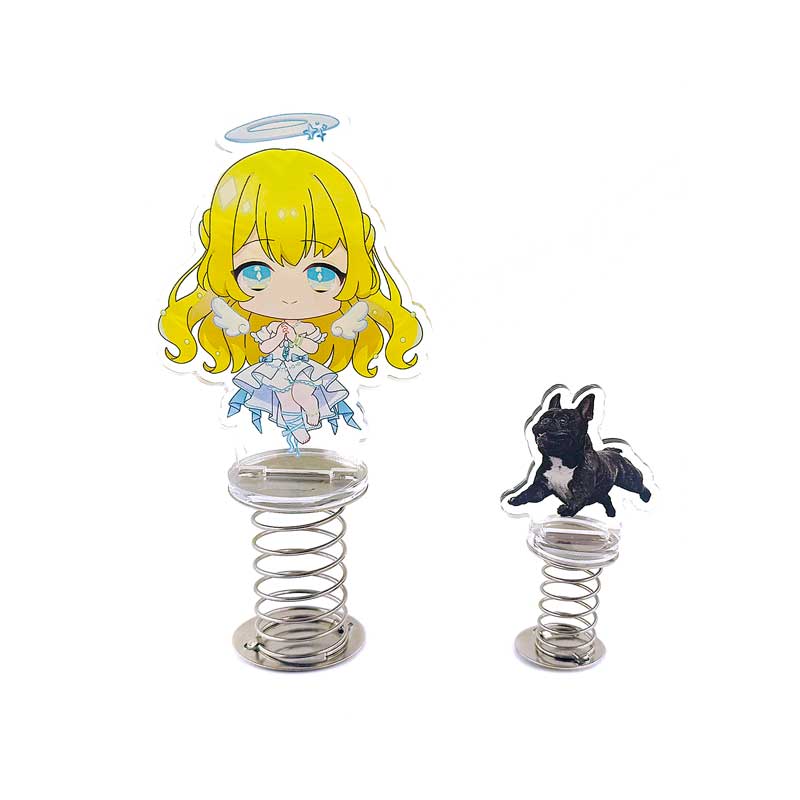 推しキャラがゆれる！スプリングアクリルスタンドを1個からオリジナル作成するならME-Q（メーク）
