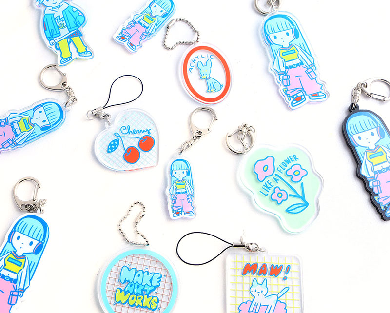 アクリル オリジナルキーホルダーを作るならME-Q！作成方法から活用事例まで徹底網羅