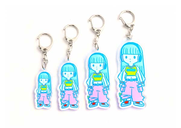 4サイズ展開！アクキーサイズも自由に選べる！