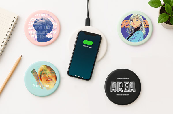 全5色対応!ワイヤレス充電器(10W)を1個から激安作成