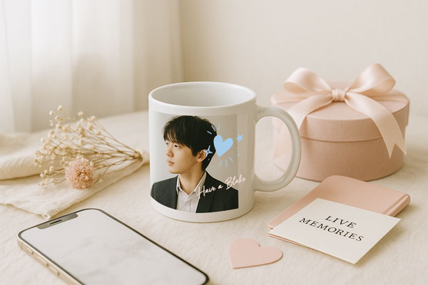 記念日・誕生日などのギフトに最適！写真入りマグカップ