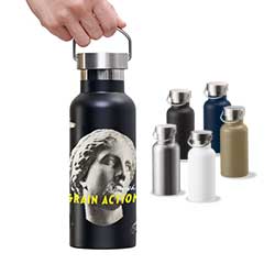 メタルハンドルサーモボトル（500ml）のオリジナル印刷