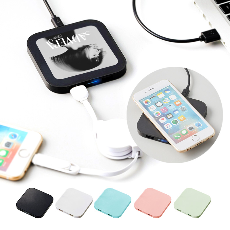 《激安・1個からOK》ワイヤレス充電器スクエア5Wのオリジナル作成・印刷｜Qi規格対応の充電器を作るならME-Q（メーク）がおすすめ