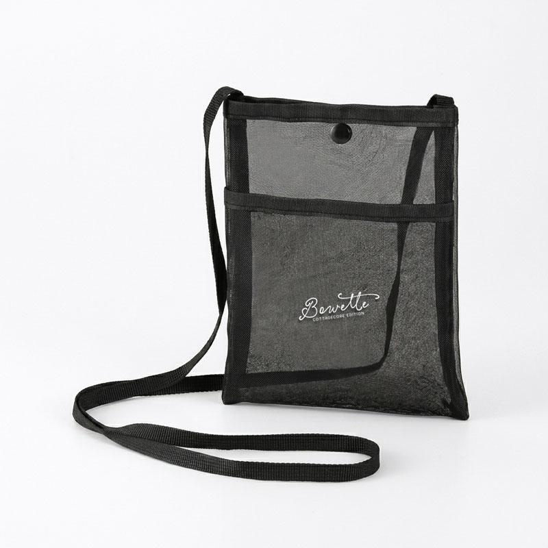 プラシャープ・フロントポケット付きメッシュサコッシュ印刷について