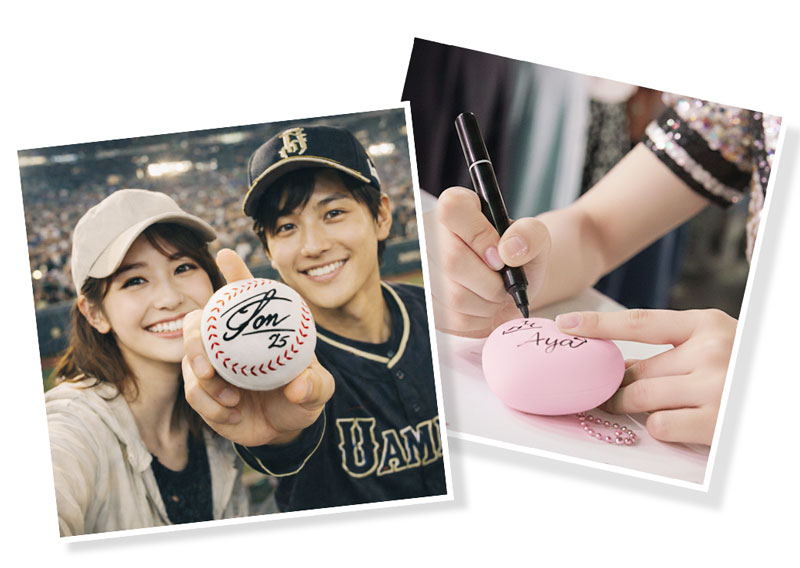 サインが書ける応援グッズ用サインボール