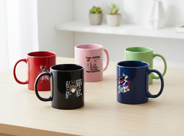 1個から作成可能なカラフルでおしゃれなオリジナルマグカップ