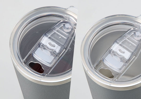 中身が確認できて安心な透明フタ