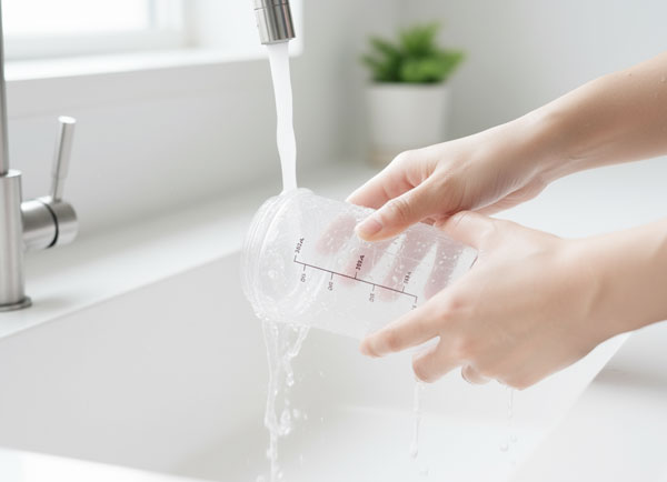 シンプル設計で洗いやすく衛生的