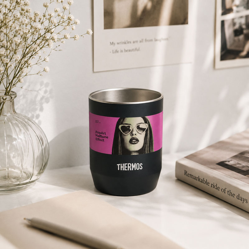 THERMOS 真空断熱カップの印刷に関して
