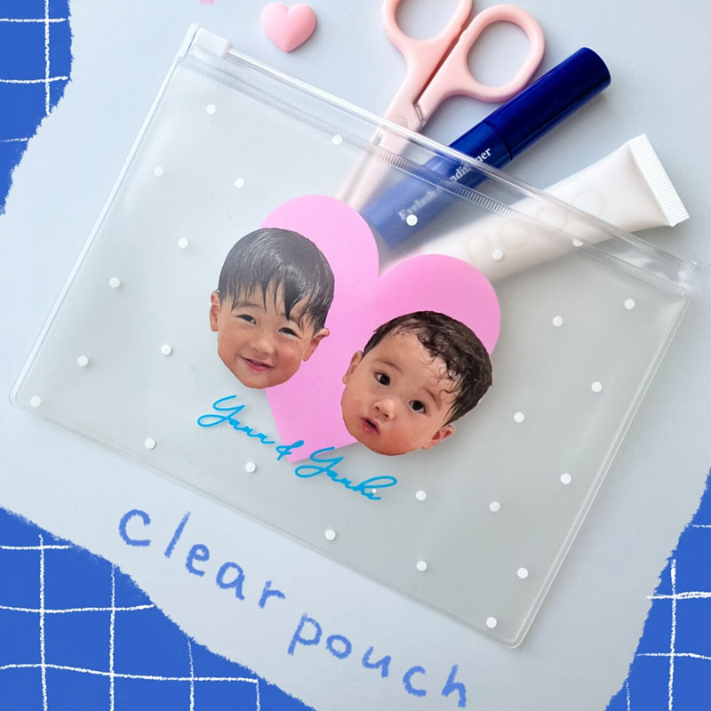 クリアポーチの失敗例を避けるための確認イメージ