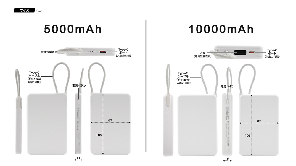 新世代固体電池モバイルバッテリーの商品詳細