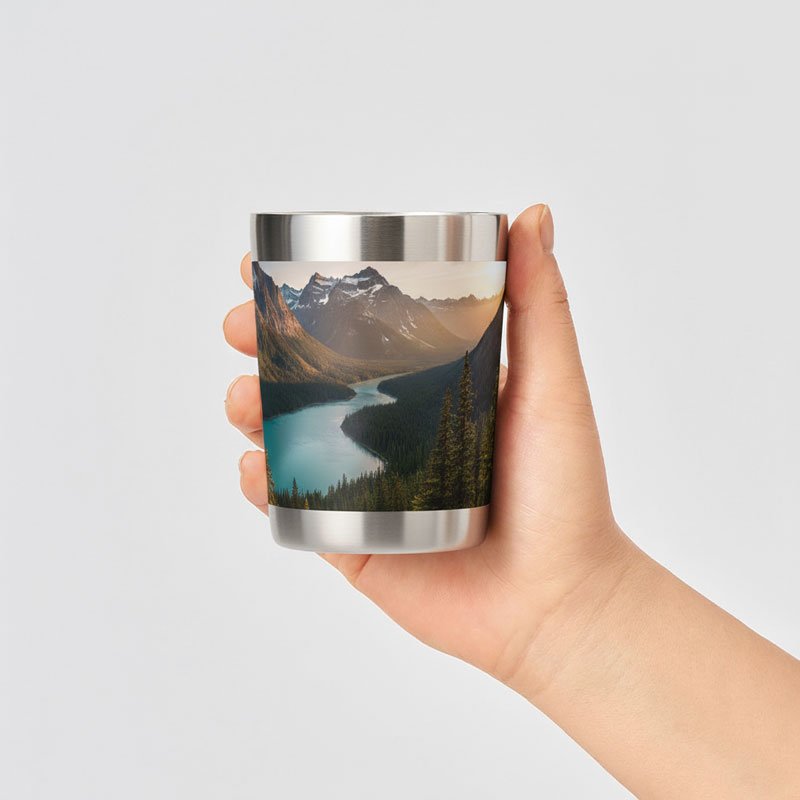 【360度フルカラー印刷可能】オリジナルステンレスタンブラー（260ml）｜名入れ対応で1個から作成OK！保温・保冷ノベルティにも最適｜ME-Q（メーク）