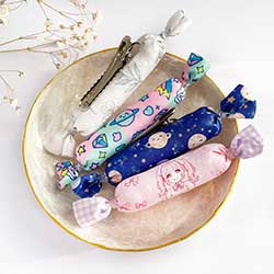 ふわふわキャンディ型ヘアクリップでオリジナルグッズ作成|oshikatsu