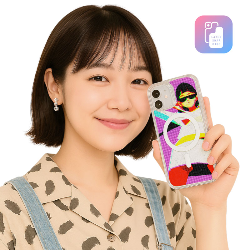 着せ替えスマホケース「レイヤースナップケース」の特徴