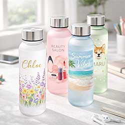 目盛り付きフロストボトルのオリジナル印刷