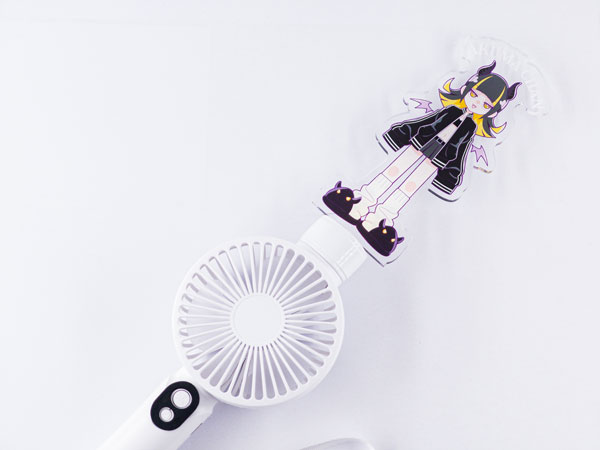 オリジナルアクスタを装着できるハンディファンが1個から作成可能