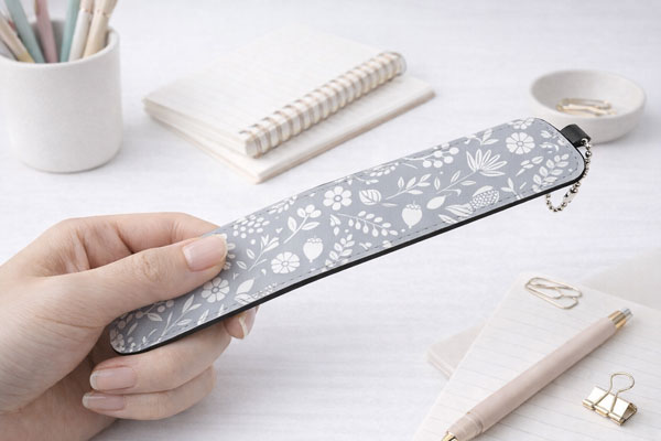 フラットタイプでかさばらない小型1本用ペンケースが持ち運び快適