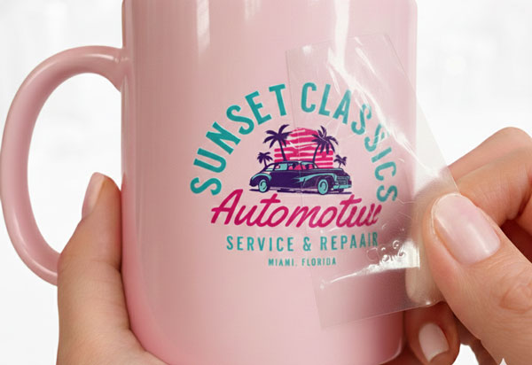 UVデカール対応で簡単施工のオリジナルマグ