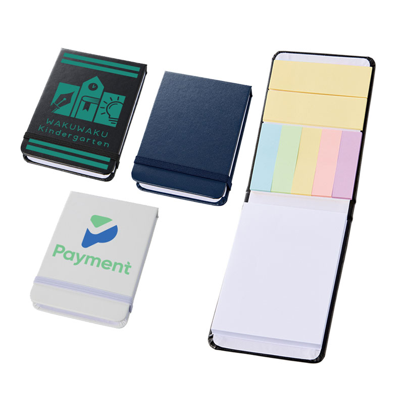 オリジナル合皮カバー付箋セットをME-Qする